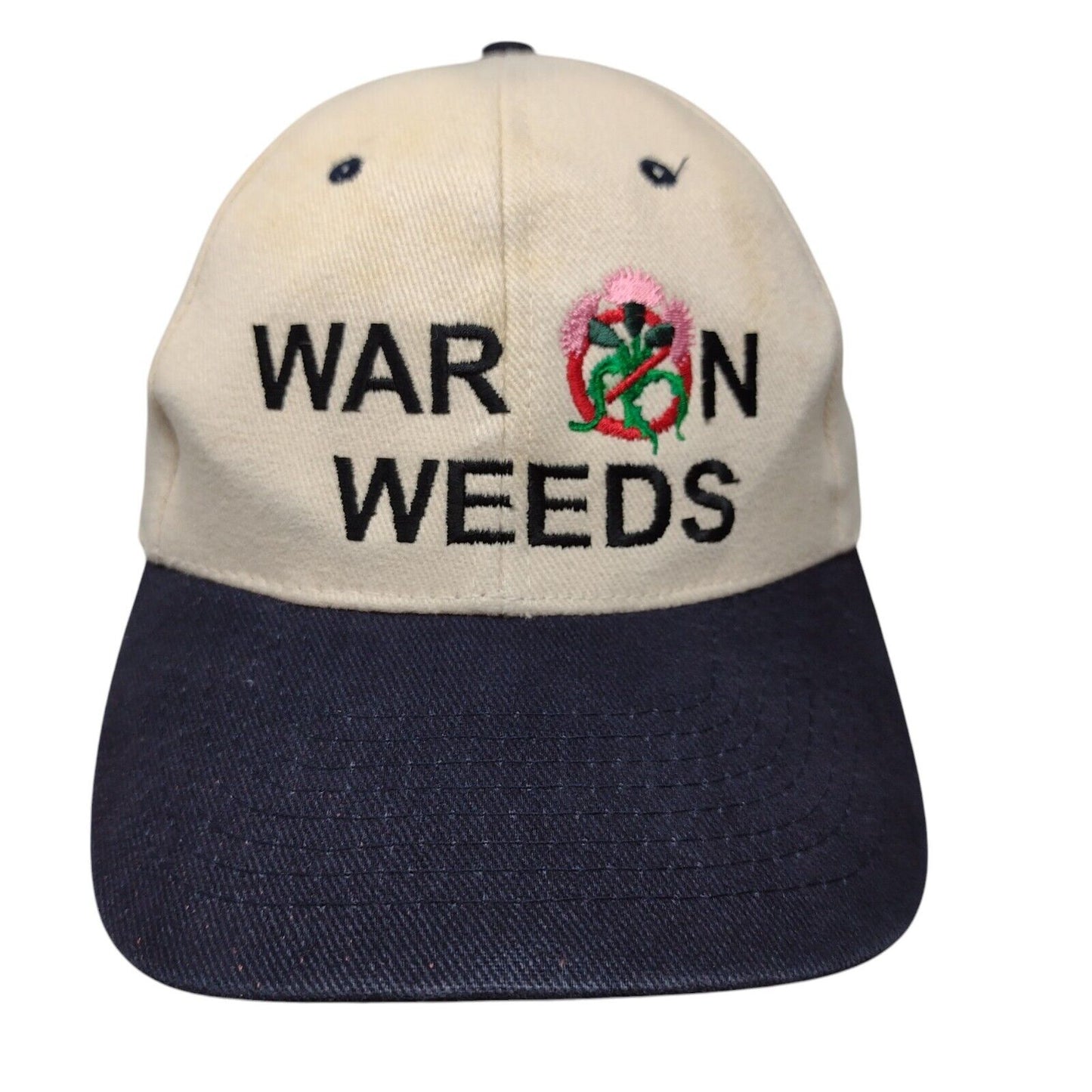 War On Weeds Strapback Hat Multi OSFA Embroidered Colorblock Hit Wear