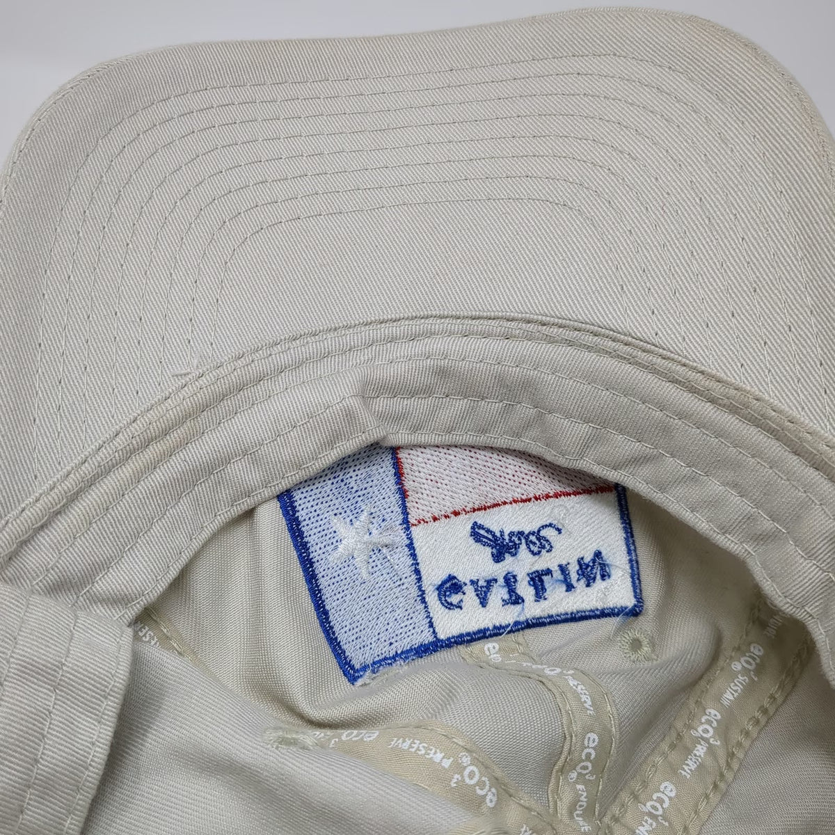 Eco3 Baseball Cap Beige One Size Gatlin Hall Texas Flag Willow City Organic Hat