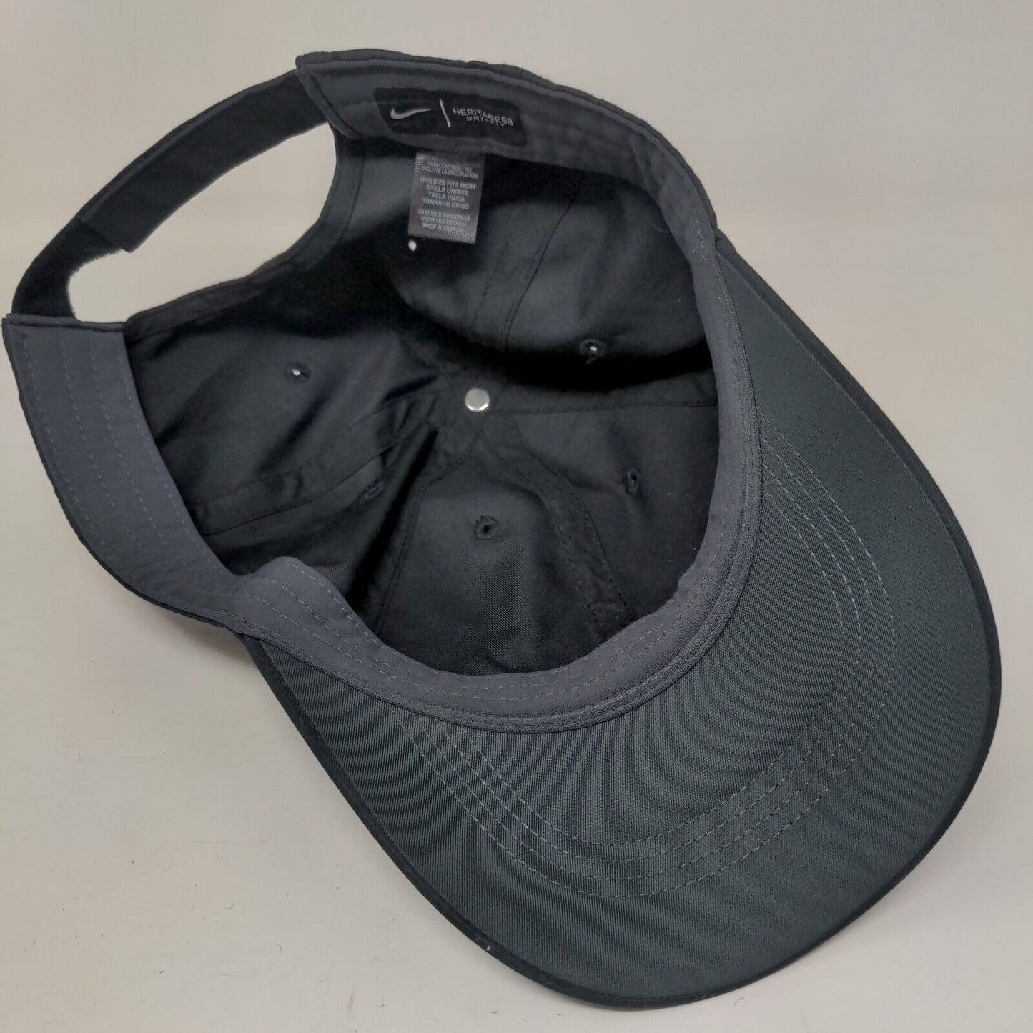 Nike Swoosh Strapback Hat Black OSFM Heritage 86 Dutch Bros Boise