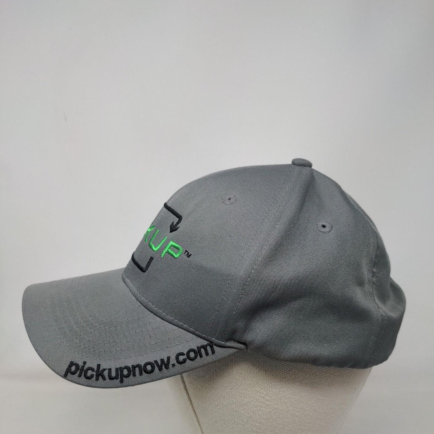 Pickup Strapback Hat Gray One Size Adjustable Embroidered 6 Panel