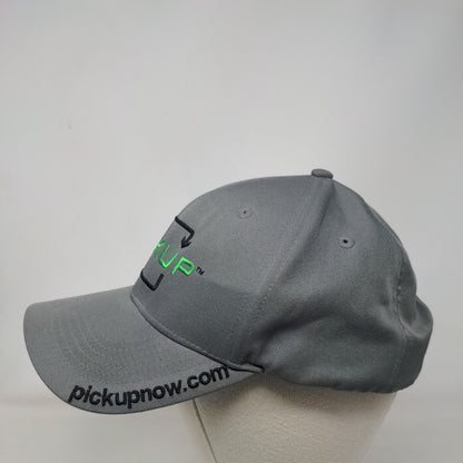 Pickup Strapback Hat Gray One Size Adjustable Embroidered 6 Panel
