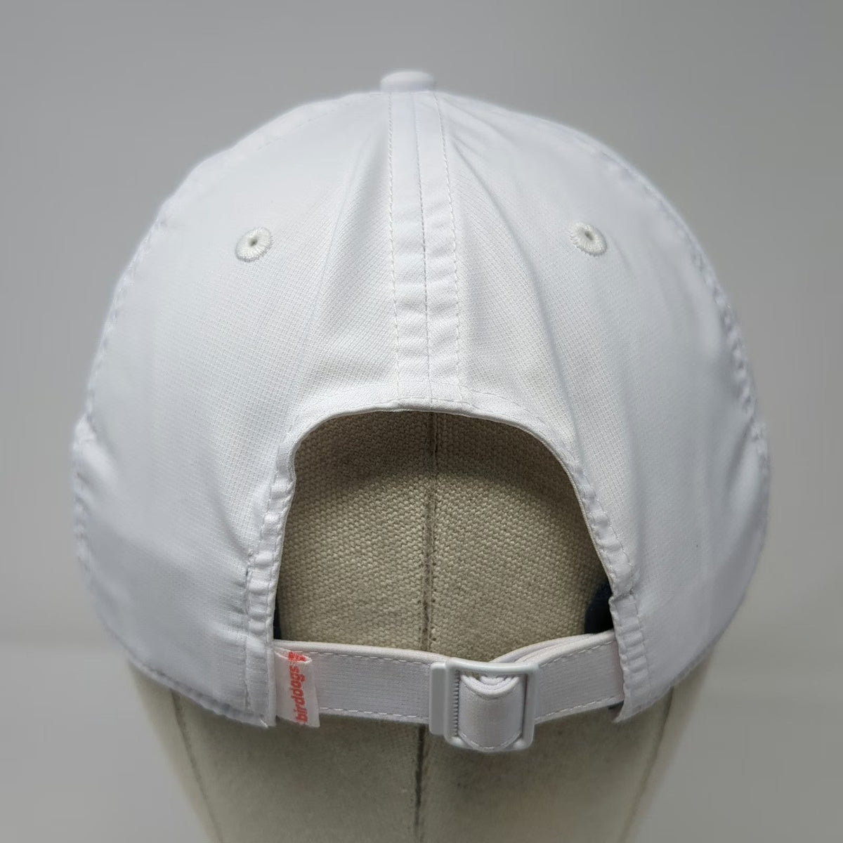 Birddogs Baseball Cap White One Size Performance Slideback Hummingbird Logo Hat
