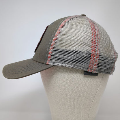Eddie Bauer Trucker Hat Gray One Size Grand Teton National Park Mesh Snapback