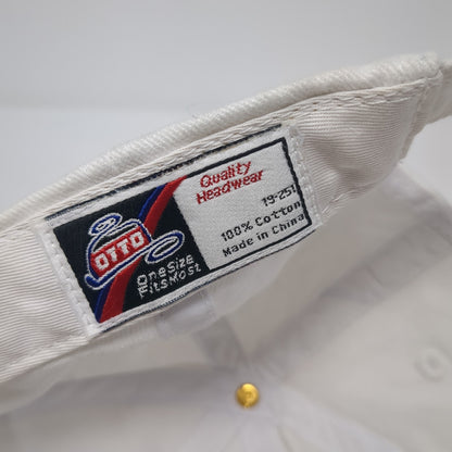 Cruise Reviews.com Baseball Cap White One Size Adjustable Embroidered Otto