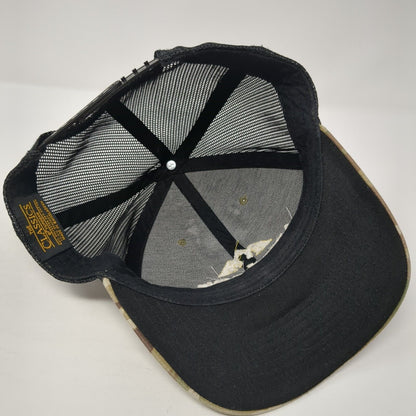 A Body & Mind Health Services LLC Snapback Trucker Hat Camo OS Mesh Back Yupoong