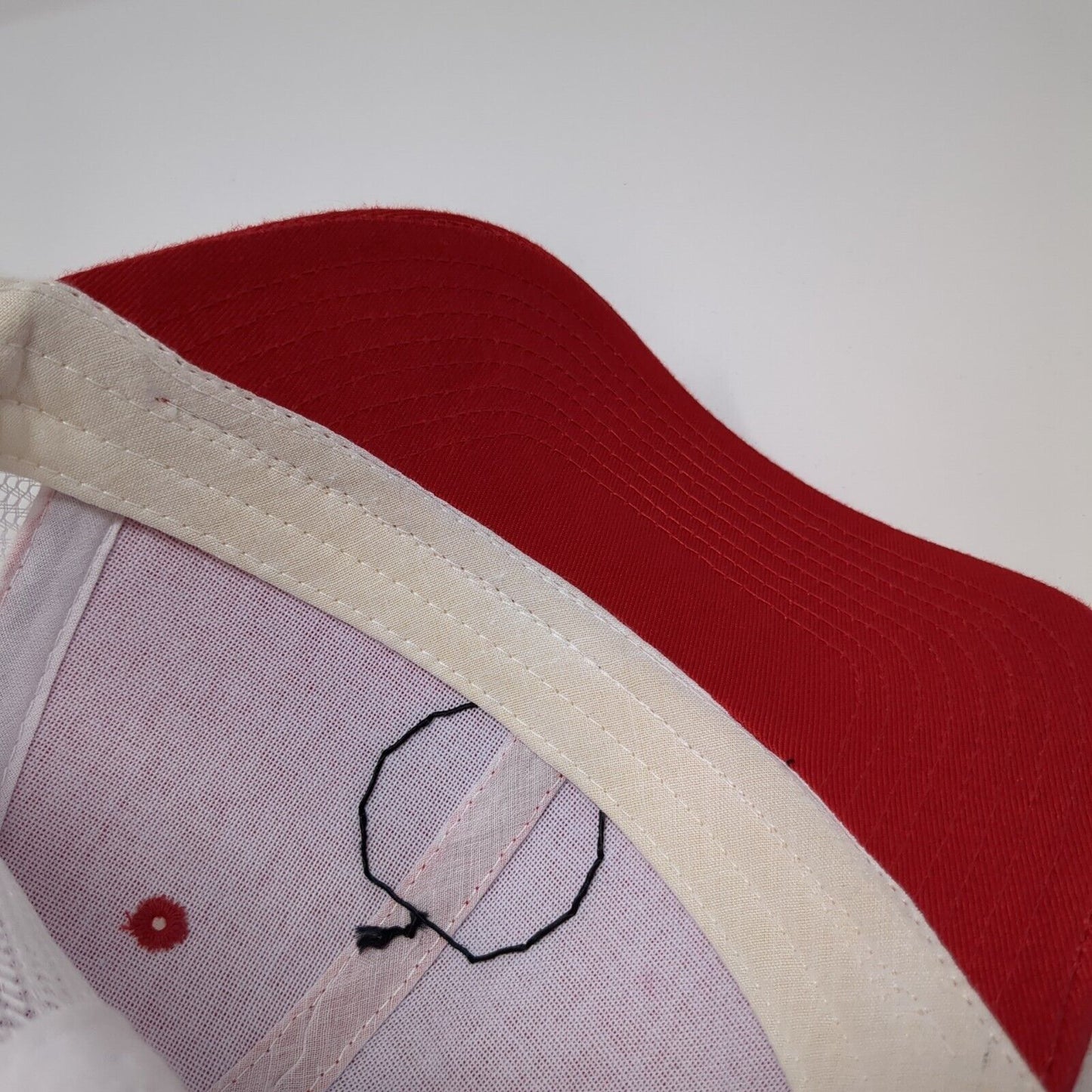 Unbranded Snapback Trucker Hat Red One Size Adjustable 6 Panel Mesh Back