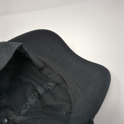 Unbranded Strapback Hat Black One Size Adjustable Solid Blank Outdoor