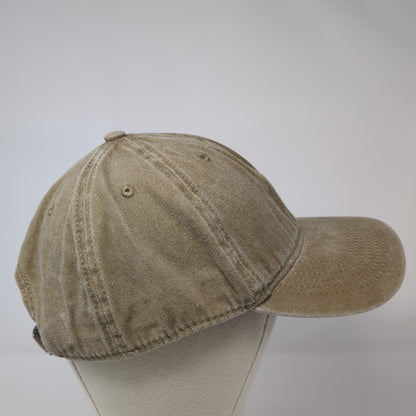 CYGT Slideback Baseball Cap Brown One Size Adjustable Vented Holes 6 Panel Blank