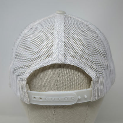 Travis Mathew Trucker Hat White One Size Mesh Snapback Striped Golf Sport Hat