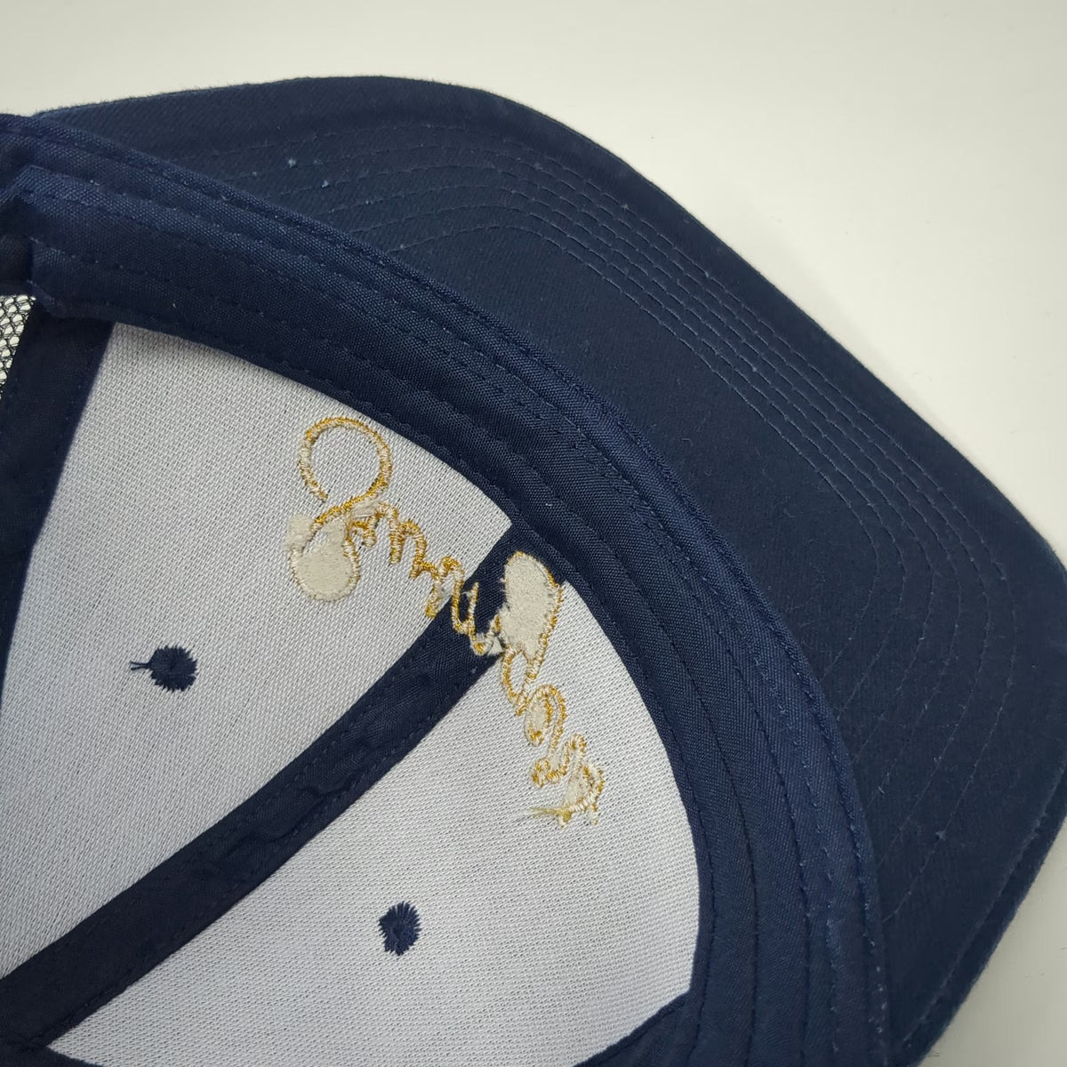 Swingers Trucker Hat Blue One Size Snapback Embroidered Crazy Golf Club London