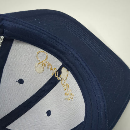 Swingers Trucker Hat Blue One Size Snapback Embroidered Crazy Golf Club London