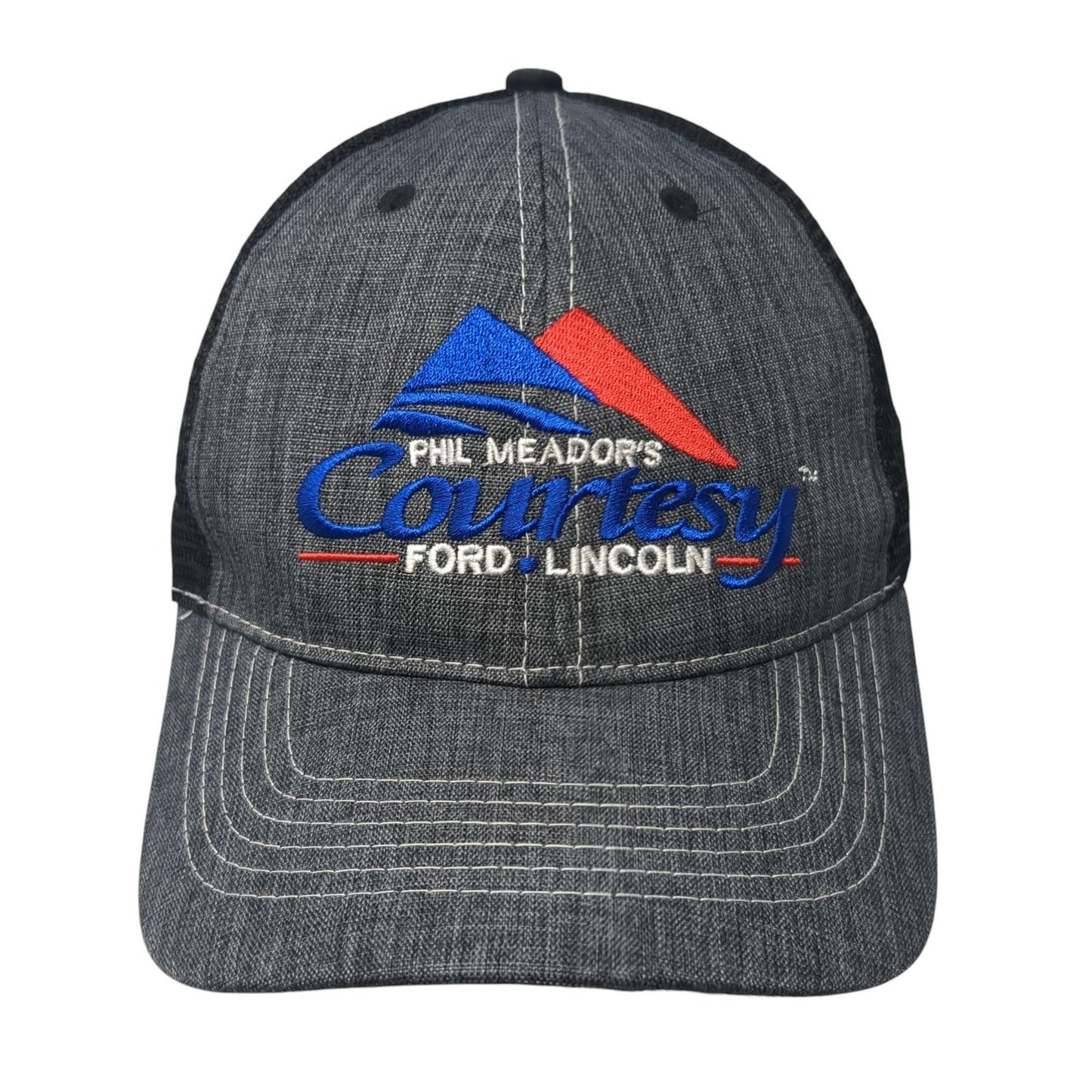 Phil Meador's Courtesy Ford Lincoln Snapback Trucker Hat Gray One Size