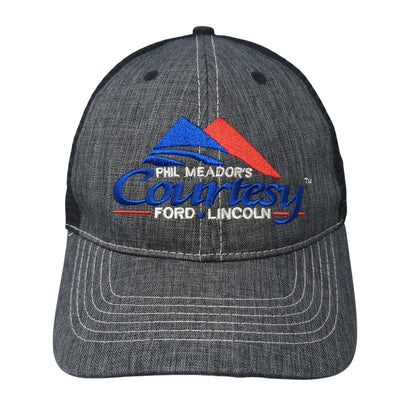 Phil Meador's Courtesy Ford Lincoln Snapback Trucker Hat Gray One Size