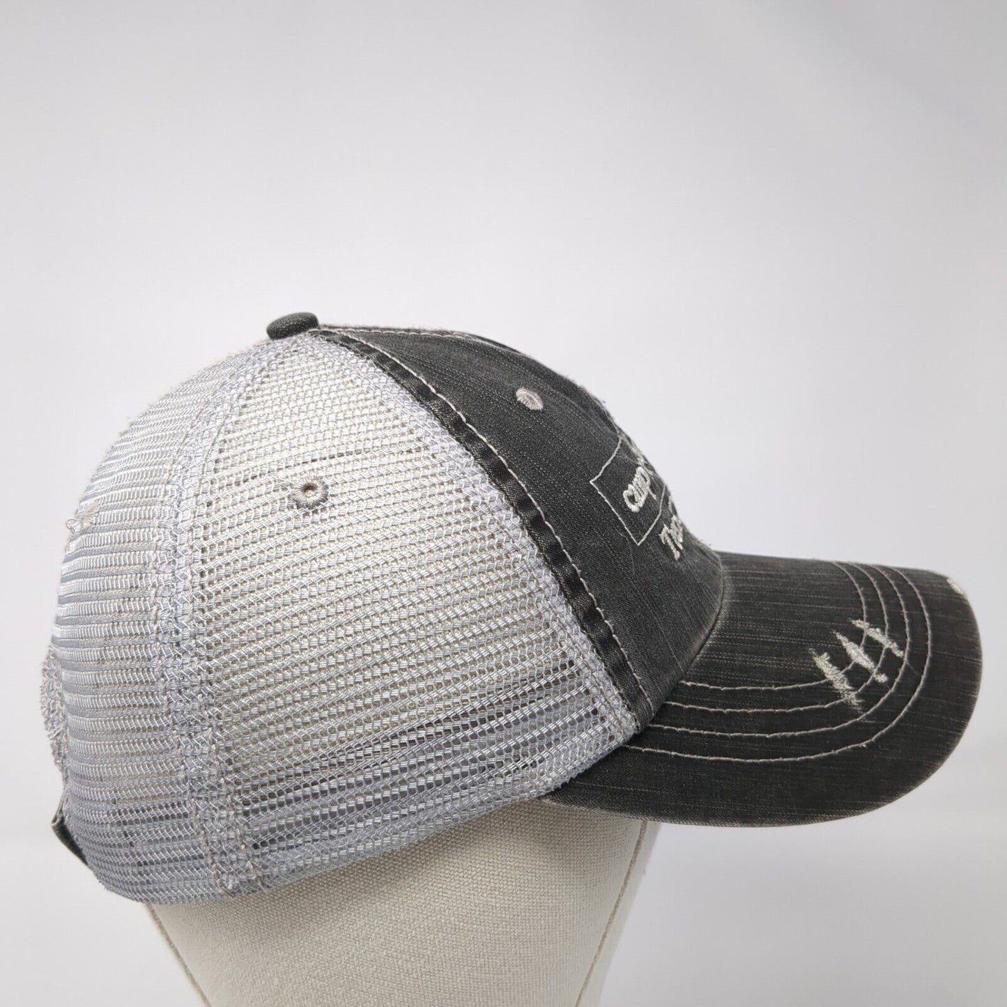 Camp Rainbow Gold Teen Camp 2017 Trucker Hat Gray One Size Mesh Back