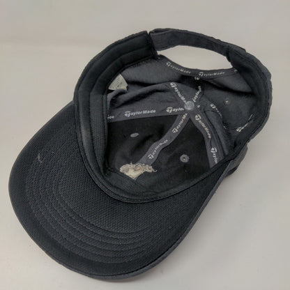 Taylormade Men's Strapback Hat Gray Adjustable Embroidered Golf Logo