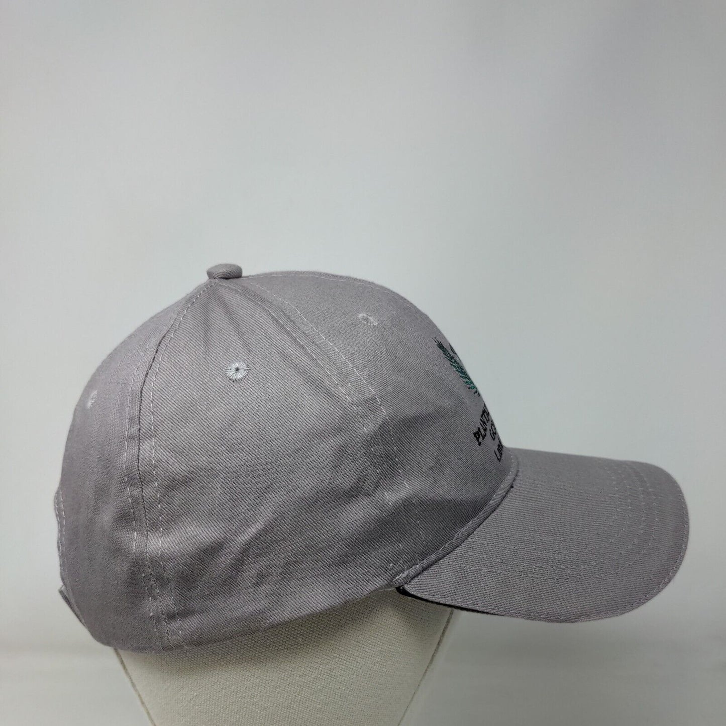 Plantation Palms Golf Club Strapback Hat Gray One Size Embroidered