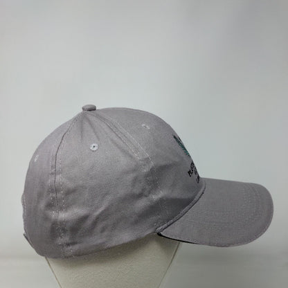 Plantation Palms Golf Club Strapback Hat Gray One Size Embroidered