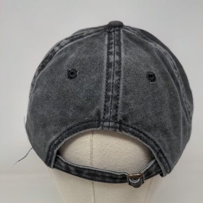 Bad Hair Day Slideback Hat Black OSFM Adjustable Embroidered Vented Holes