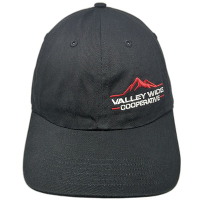 Richardson Snapback Black One Size Valley Wide Cooperative Hat Cotton Adjustable