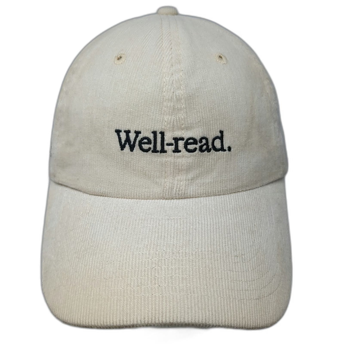 Book of the Month Baseball Cap Beige One Size Well-read Corduroy Slideback Hat