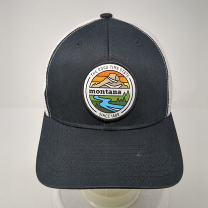 Montana The Good Time State Patch Snapback Trucker Hat Black One Size