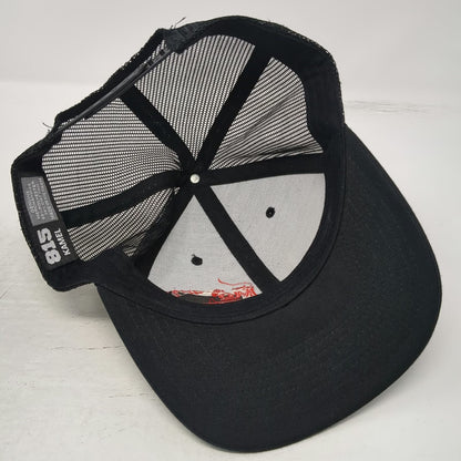 815 Kamel Trucker Hat Black Red One Size Mo Bettahs Hawaiian Food Mesh Back Hat