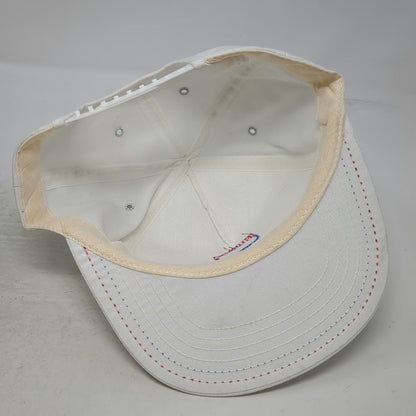 Kap King 5 Panel White Snapback Vandervegt Dairy ABS Logo Made USA Hat Vintage