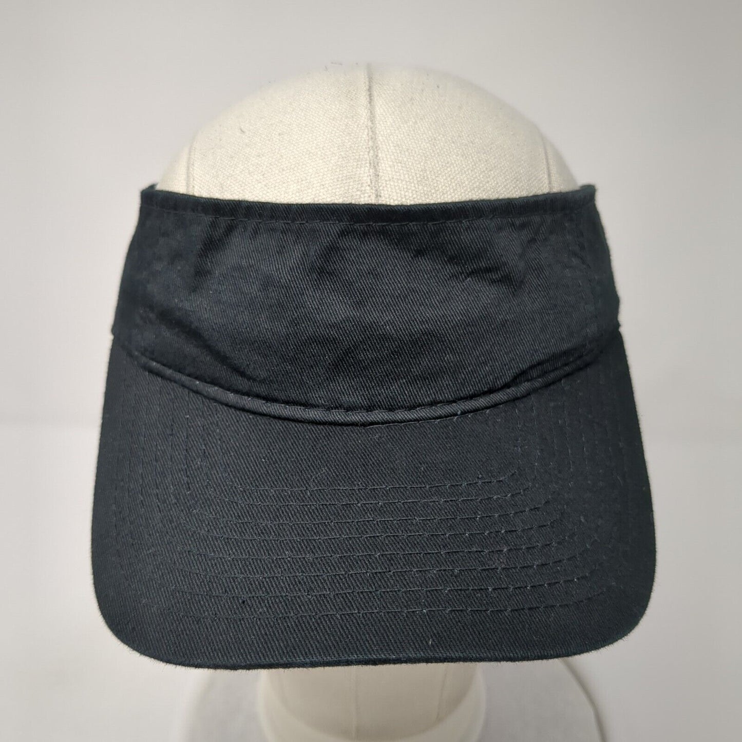 Outdoor Cap Strapback Gol Sun Visor Hat Black One Size Adjustable Solid Blank