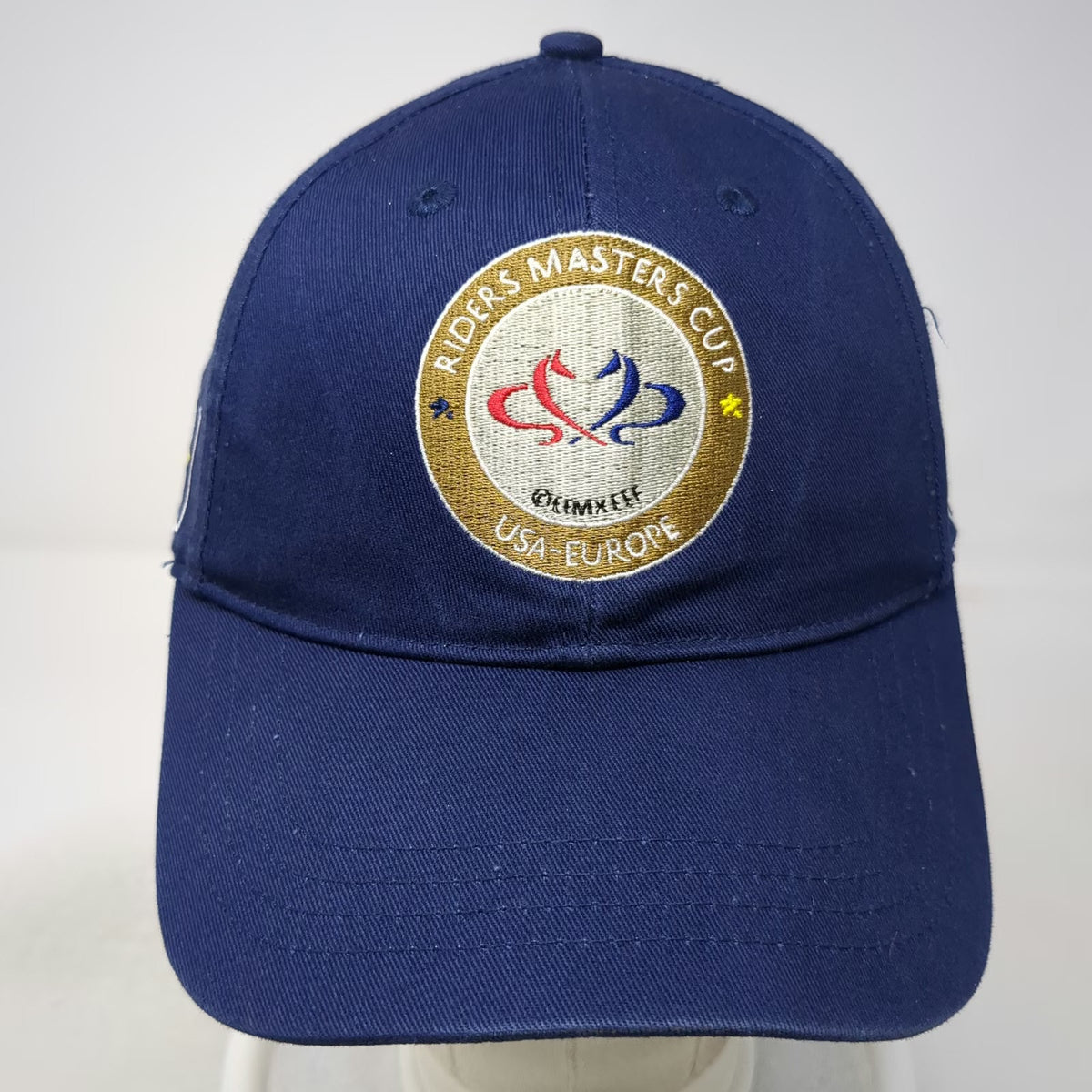 EEM Riders Masters Cup USA Europe Equestrian Baseball Cap Blue One Size Hat