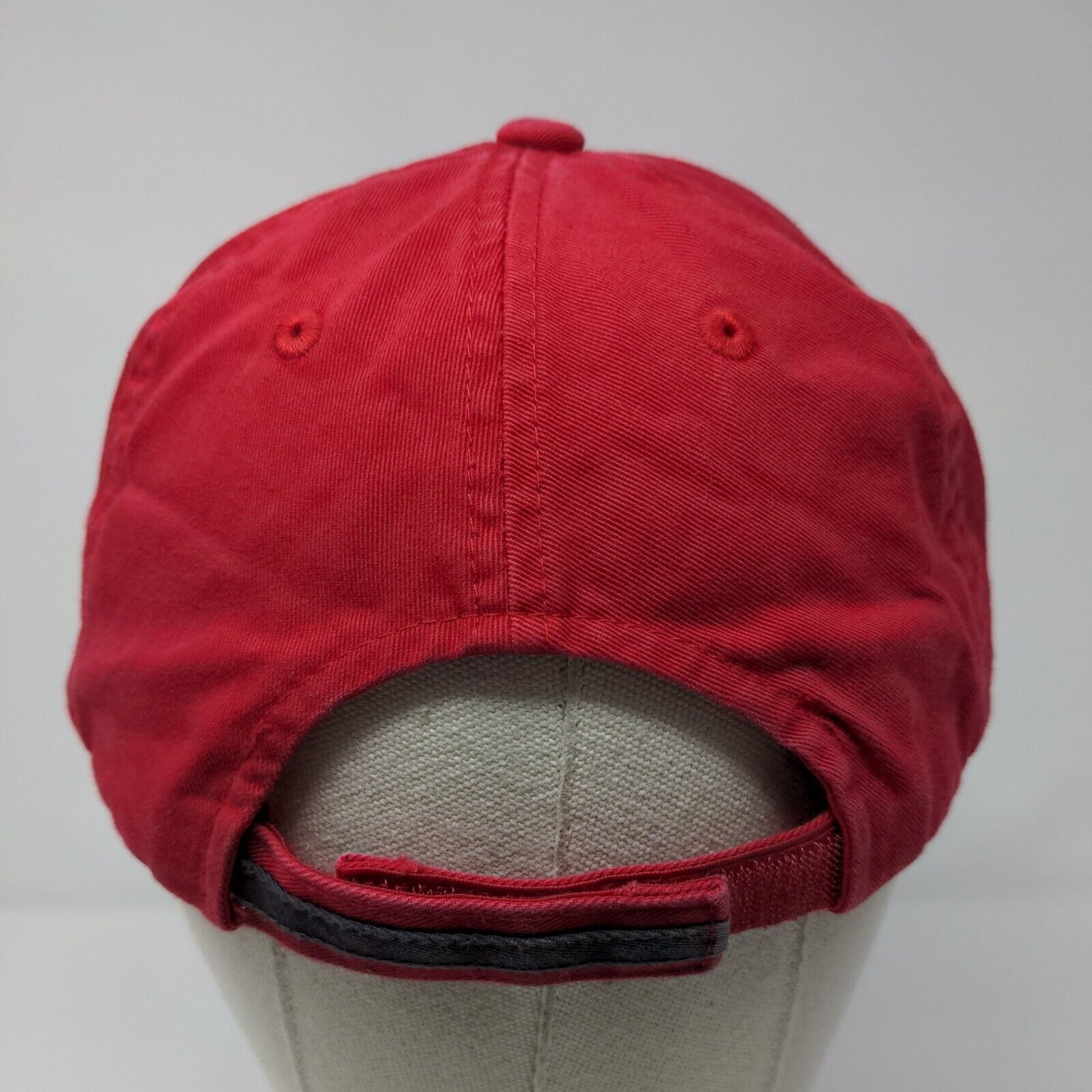 HCM Hells Canyon Marine Strapback Hat Red One Size Embroidered 6 Panel