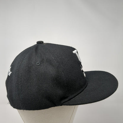 LA Los Angeles Crimes Snapback Hat Black OS Adjustable Embroidered 6 Panel