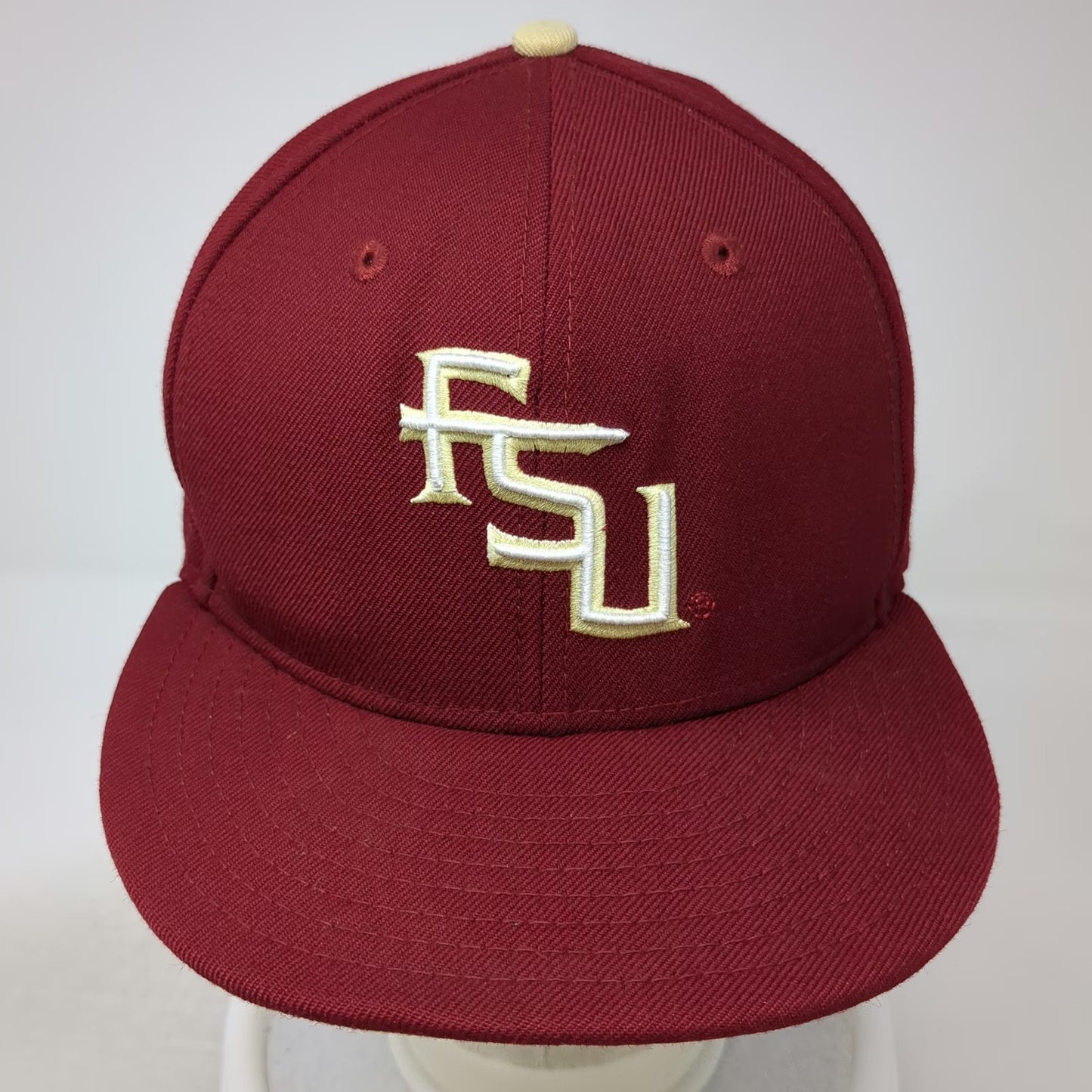 Florida State Seminoles NCAA New Era Snapback Red One Size Hat Wool Gold 9FIFTY