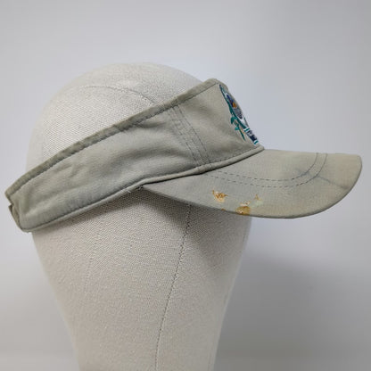 Visor Beige One Size Cabo San Lucas Mexico Fish Patch Hat Adjustable