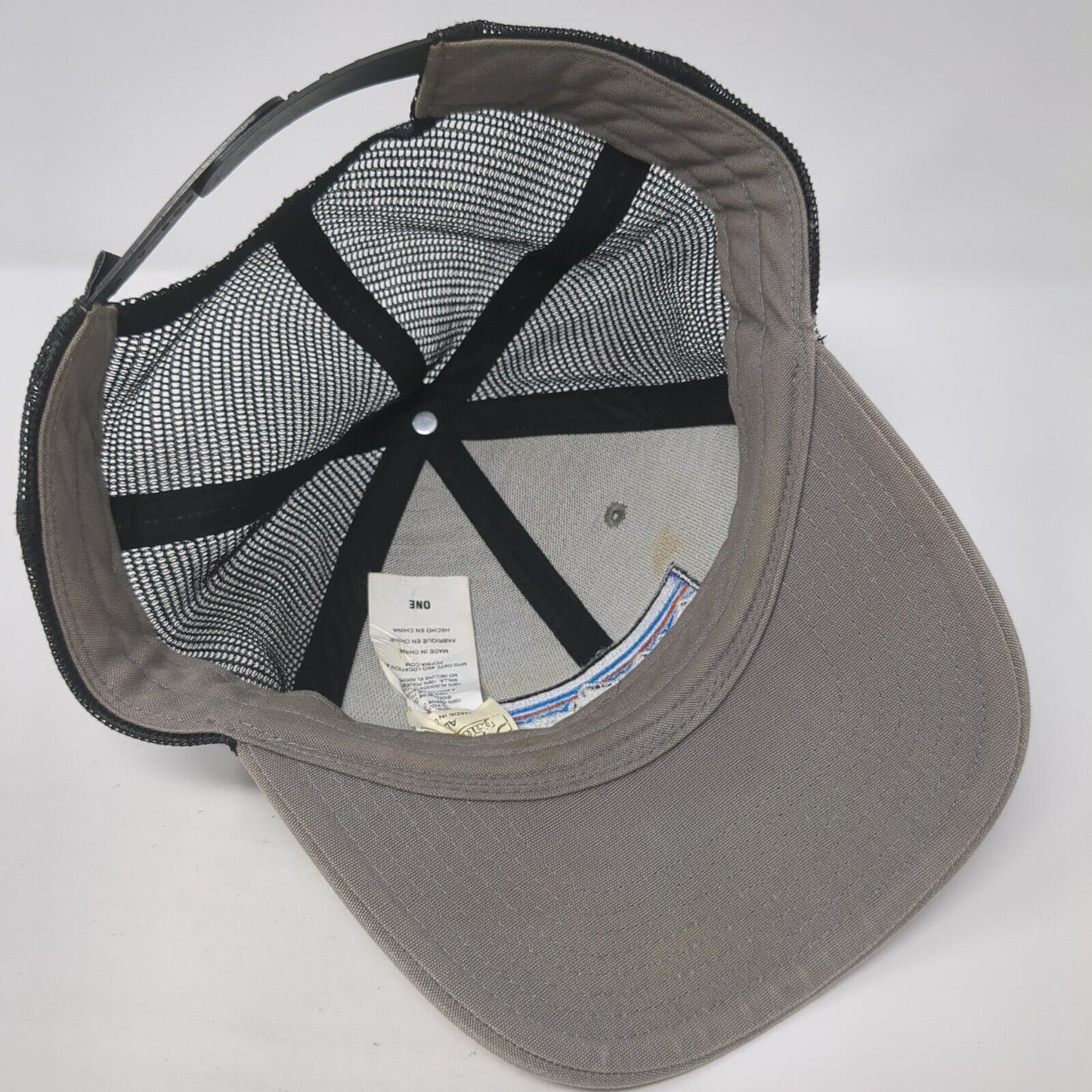 Patagonia Snapback Trucker Hat Gray One Size Adjustable Embroidered Mesh Back