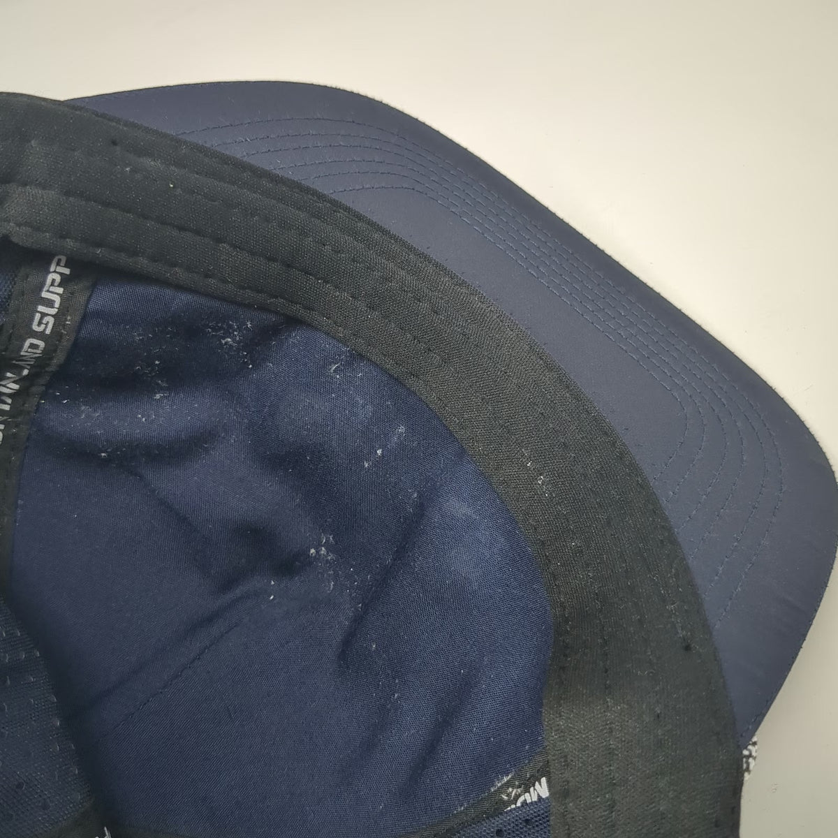 Mountainland Supply Co Trucker Hat Blue One Size Rope Mountain Logo Perforated