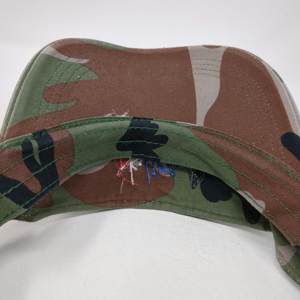 Alternative Apparel Visor Green Camo One Size jk livin Embroidered Strapback Hat