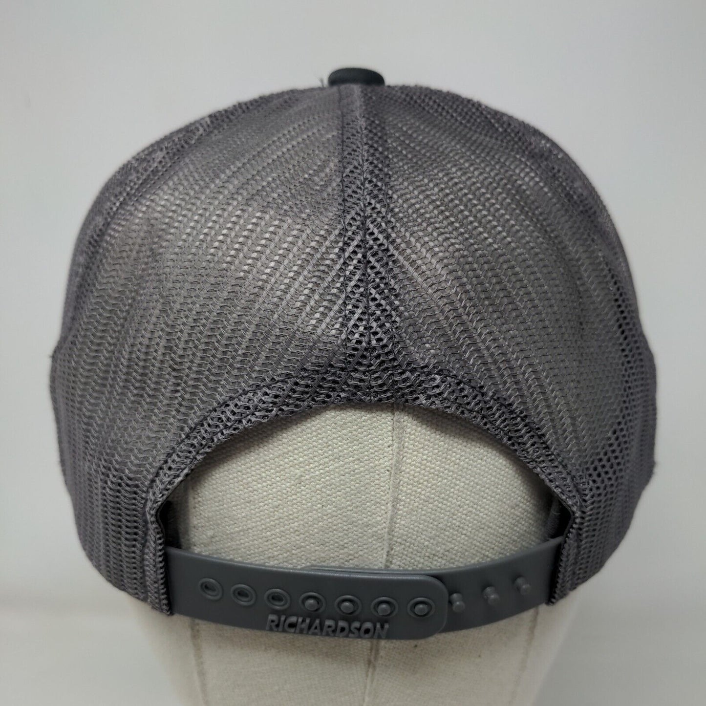 Premier Snapback Trucker Hat Gray One Size Adjustable Mesh Back Richardson