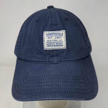 Aeopostale Slideback Hat Blue One Size Adjustable Vent Holes 6 Panel