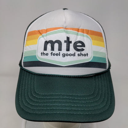 Mte The Feel Good Shot Snapback Trucker Hat Green OSFM Mesh Back Rope Otto
