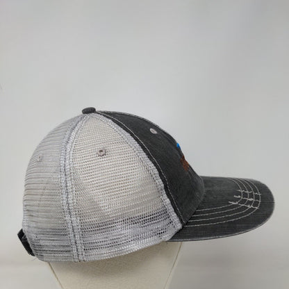 Rockwater Energy Solutions Strapback Trucker Hat Gray OSFA Mesh Back Distressed