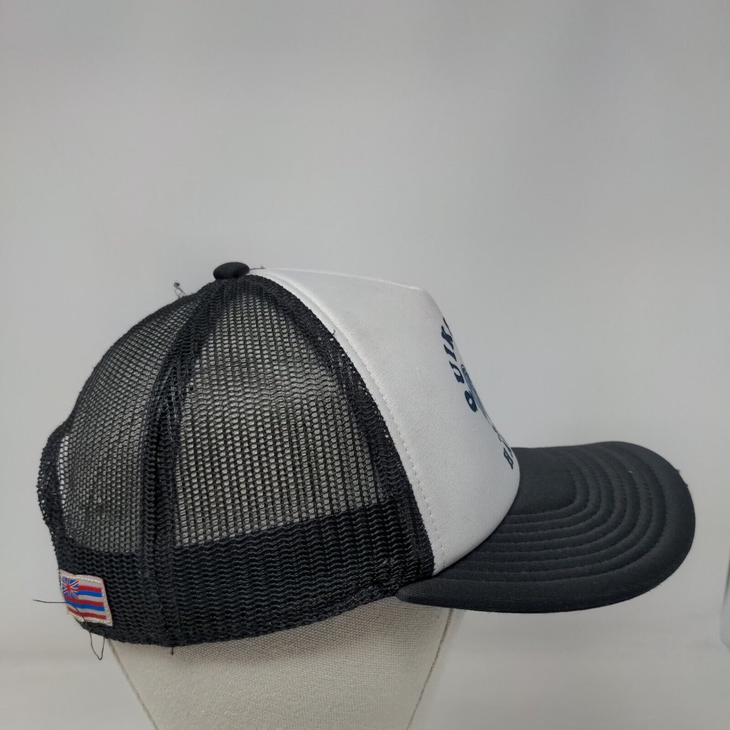 Quiksilver Hawaii Snapback Trucker Hat Black OSFM Adjustable Mesh Back