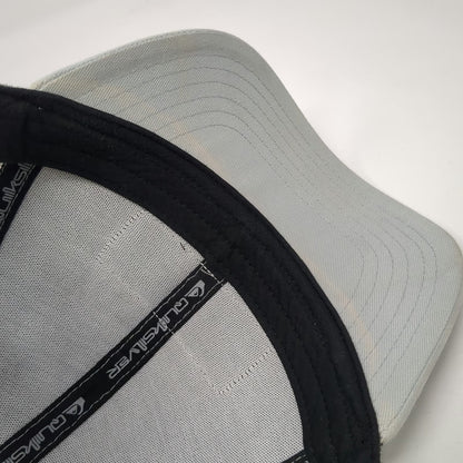 Quiksilver Trucker Hat Gray One Size Mesh Back Snapback Patch Boardshort Co Logo