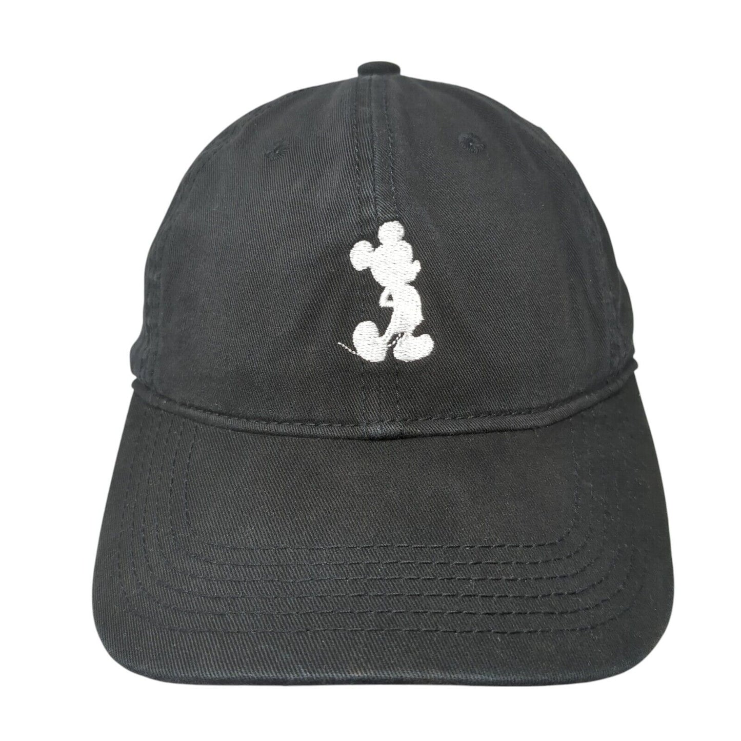 Disney Mickey Mouse Slideback Hat Black One Size Adjustable Embroidered