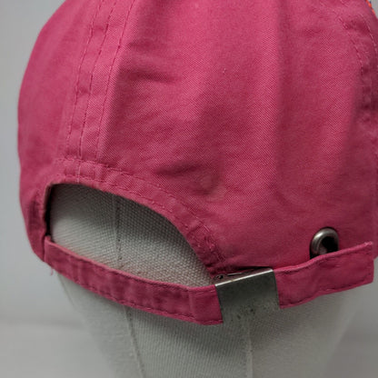 Unbranded Women's Slideback Hat Pink Bling Shiny Geometric Pattern 100% Cotton