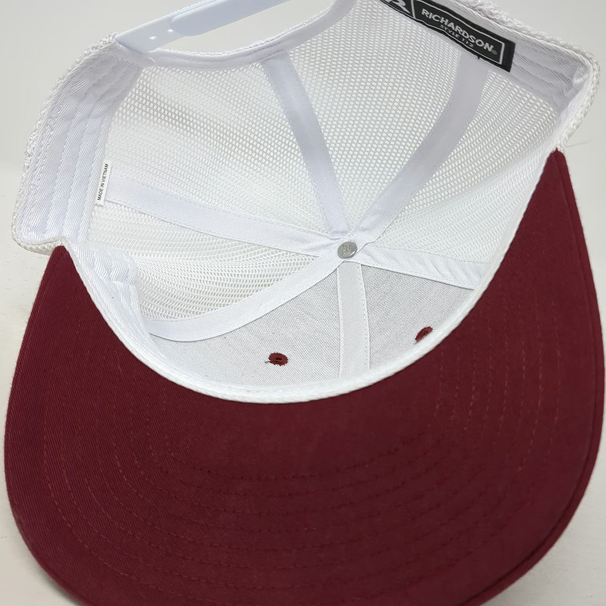 Richardson Trucker Hat Red One Size Lost River Hay Co Mountain Snapback Mesh 112