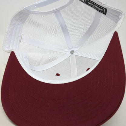 Richardson Trucker Hat Red One Size Lost River Hay Co Mountain Snapback Mesh 112