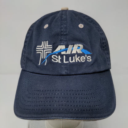 Air St. Luke's Fitted Hat Blue OSFA Embroidered 6 Panel Vent Holes