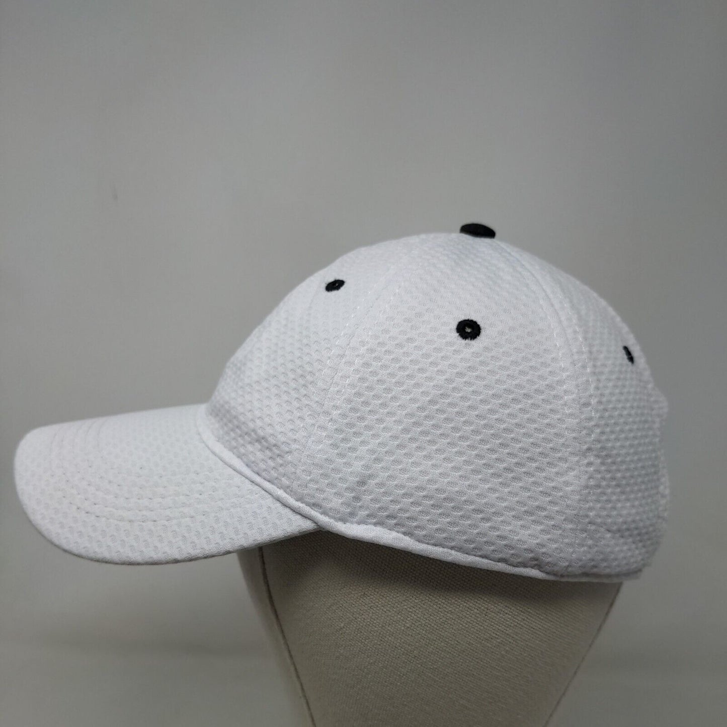 Unbranded Men's Slideback Hat White Adjustable Blank Vent Holes