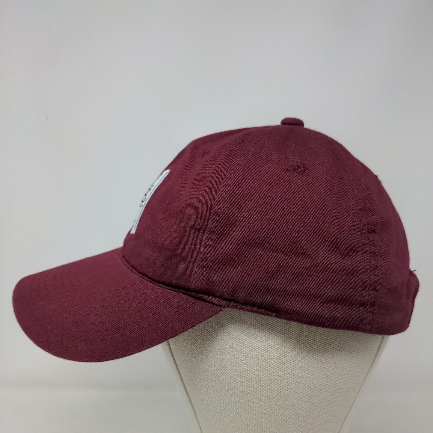 SCA Men's Slideback Hat Red OSFA Embroidered Mississippi State University Logo