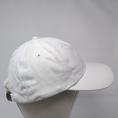 Nissun Slideback Hat White One Size Adjustable Vented Holes 6 Panel Blank